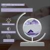 Creative Light Luxury Flowing Sand Painting Decoration Half Round  Desk, Bedroom, Radio Lamp At Bedhead, Gift For Home Use