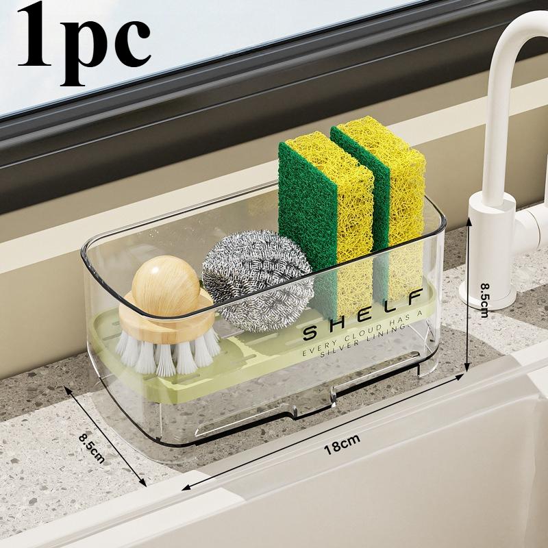 Drain Rack Kitchen Sink Organizer Self-draining Shelf Sponge Holder Dishcloth Faucet Storage Soap Drainer Kitchen Accessories