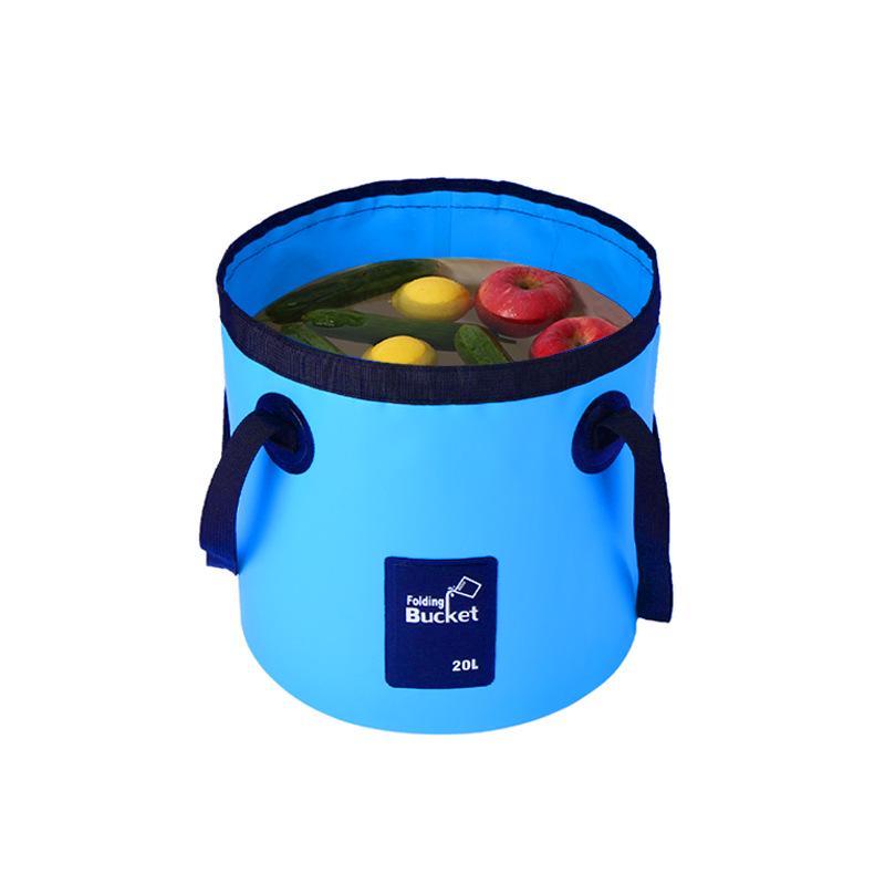 Waterproof PVC Folding Bucket for Fishing, Camping, Car Washing & Storage