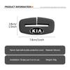 For KIA Car Seat Belt Socket Silicone Protective Cover Accessories K5 K2 Rio Optima Sportage Venga Sorento Stonic Forte Yzck10