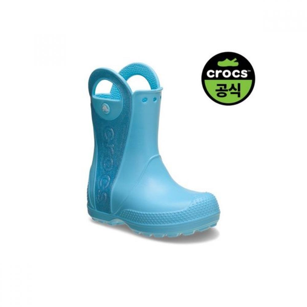 [Crocs] Crocs Official Kids Handle It Rain Boot glItter Mist Tg  25skbt211272 
