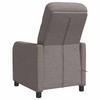 Massage Recliner Taupe Fabric