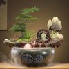 HANDUNYOU Mountain Stream Micro-Landscape Terrarium with Fogger