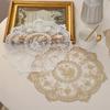 1/2/6pcs Round Lace Tablemats Flower Embroidery Vase Table Lamp Pad  Home Decor