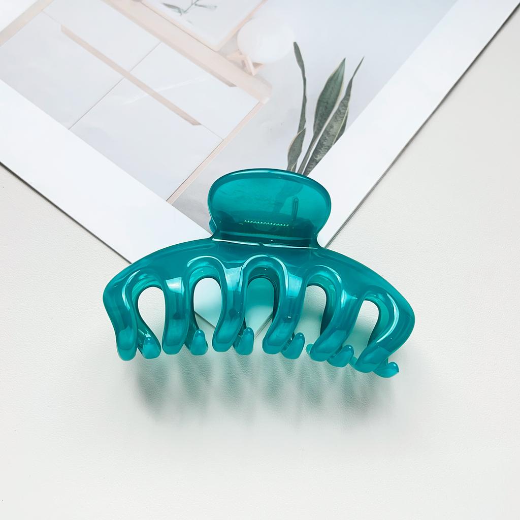 UV Printed Painted Pumpkin Hair Claw Premium PC Material Drop Resistant Elegant Hair Clip Hair Styling Shark Clip Hair Accessories For Women