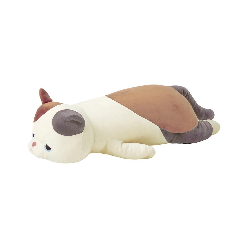 LIV HEART Premium Sleepy Animals Calico Cat Yuzu Body Large Fluffy and Squishy Plush Gift Item Pillow, (Approx. 69cm), Toy, 58201-10