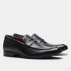 Scarpe Business da Uomo a Mocassino Casual con Punta in Pelle Nera a Calzata Rapida Uomo
