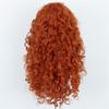 Synthetic Long Curly Orange Hair for Woman Water Wave Wigs Female Costume Cosplay Halloween Party Girls Wig Women