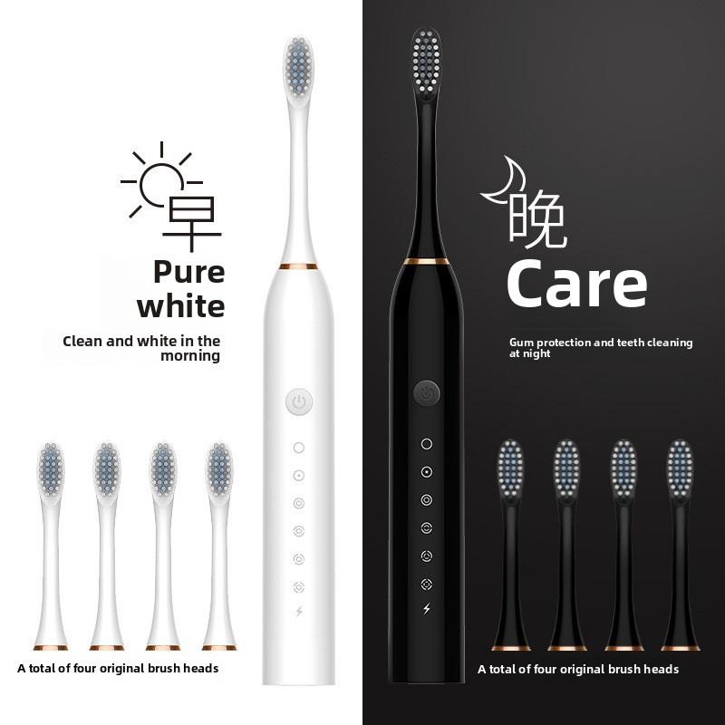 New Electric Toothbrush Adult Vibration Induction Rechargeable Automatic Sonic Fine Soft Hair Couple Model