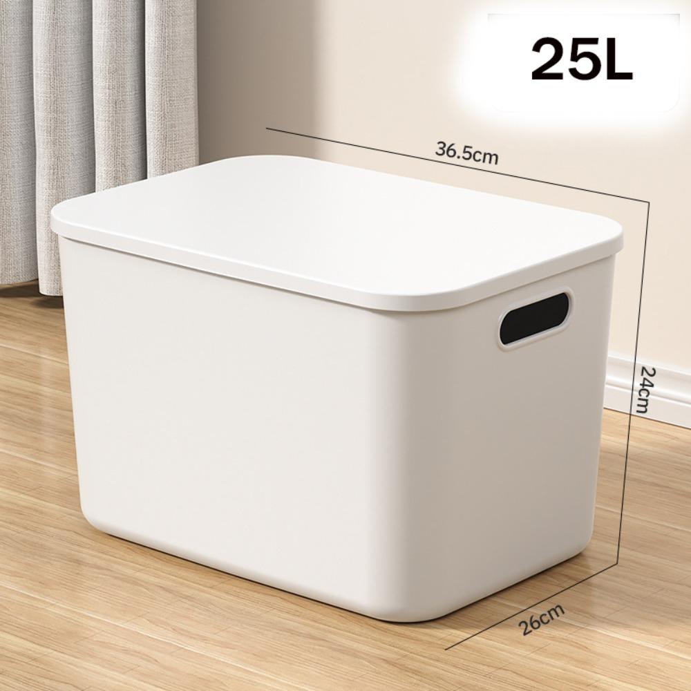 Neue stapelbare Aufbewahrungsbox mit Deckel, Kunststoff, Praktische Tisch-Organizer-Box, Solider Behälter für Zuhause, Schlafzimmer