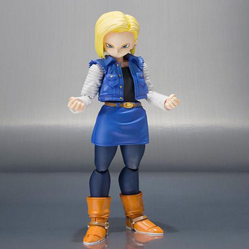 

13cm Anime Dragon Ball Z Android 18 Movable Figure Doll Super Saiyan PVC Collection Model Toys For Children Christmas Gifts