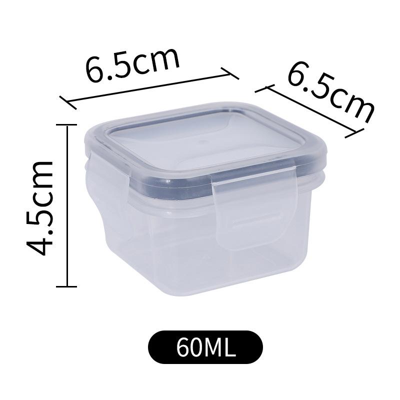 1 шт. Контейнер для хранения, Многофункциональный герметичный и многоразовый контейнер для хранения продуктов с крышкой, Портативный и штабелируемый герметичный контейнер для продуктов 60ml белый