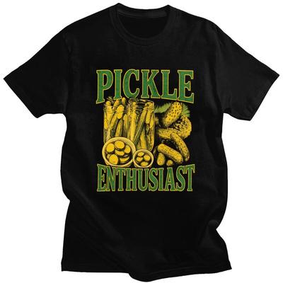 Funny Pickle Meme Design Tshirt Unisex Short Sleeves Casual Humor Sarcastic Clothing Loose Oversized 100 Cotton Tee Tops