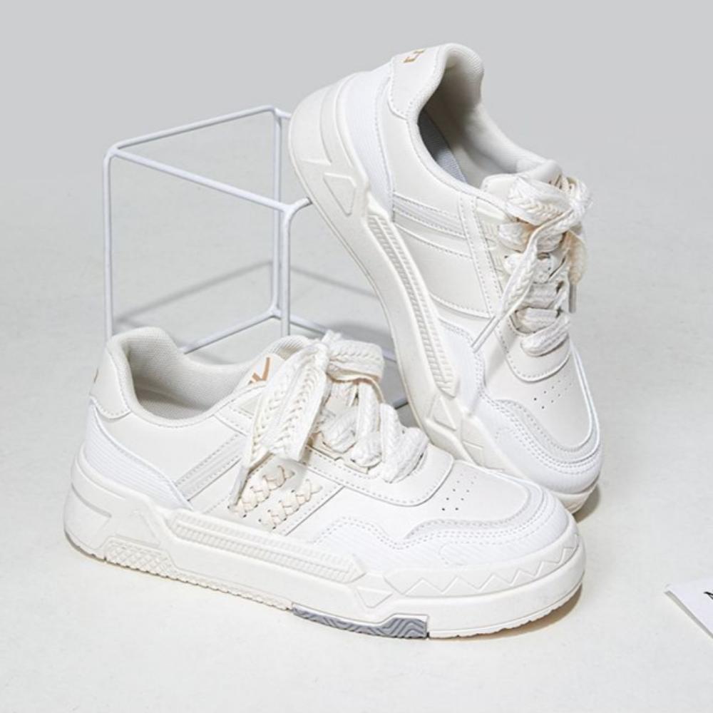 Warrior Назад Женская обувь на платформе Белые туфли Спортивная и досуговая обувь — фото 10