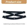 Womens Gothic Punk Elastic Thigh Garter Belt with Metal Star Pendant Leg Harness Straps Crisscross Bandages Leg Wraps