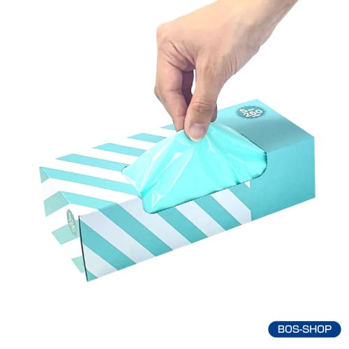 Amazing Odor-proof Bag Bos  Boss  Striped Package/mint Green S Size 250 Pieces for Disposing of Adult Diapers, Pet Sheets, Food Waste, Etc.