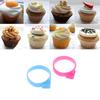 10Pcs Silicone Cake Bag Clips Ties Fixed Ring Decorative Bag Rubber Bands Bundling Leak-proof Pastry Bags Cable Cake Tools+