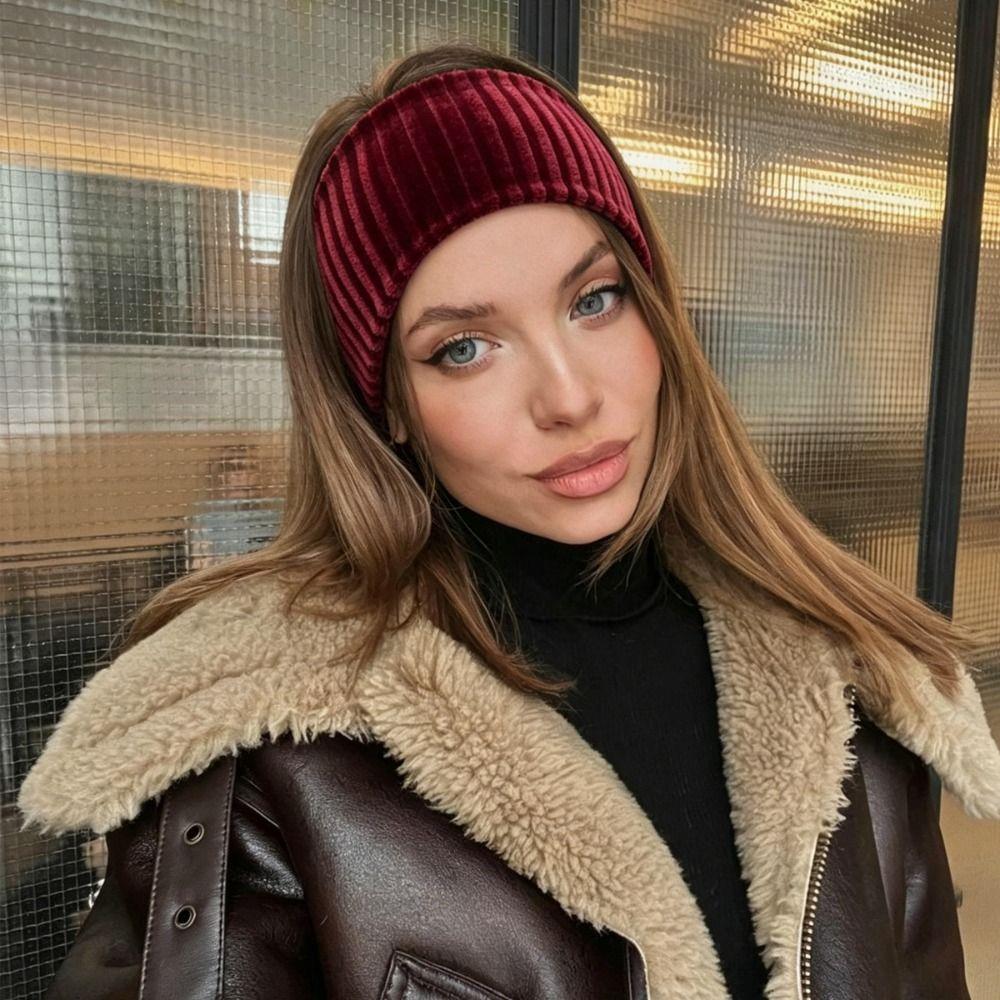 Stretch Fabric Fabric Headband Solid Color Elastic Headband Knot Cross Headband Washing Face