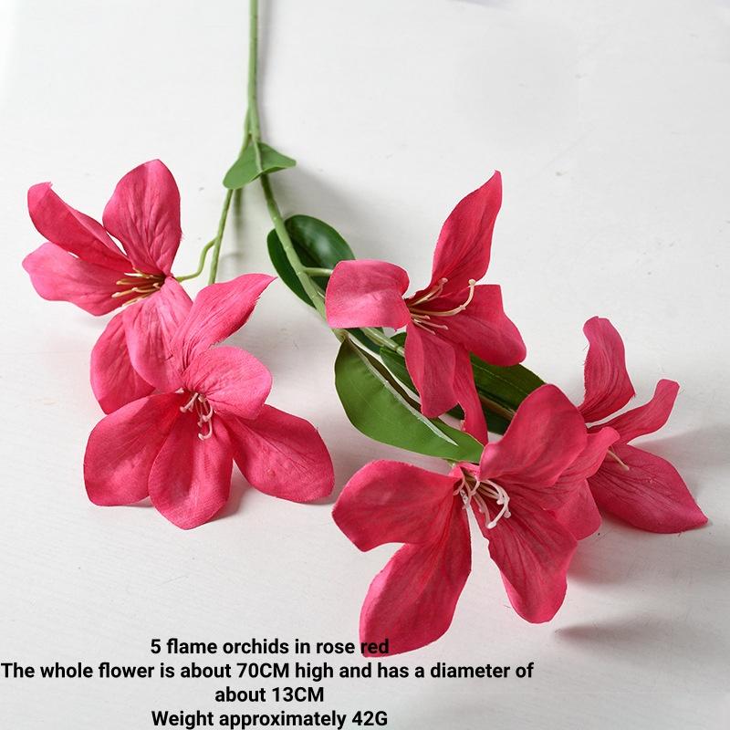 5 Artificial Flowers, High-end Decorations for Wedding, Home, Living Room, Dining Room, Office Plants, Shooting Props Flowers