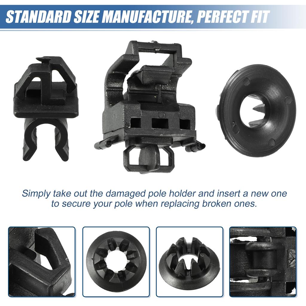 ACROPIX Hood Prop Rod Holder Hood Clip Fits Honda Odyssey 1995-2004 Honda Prelude 1992-2001 No.90601S84A01/90602S84A01-3 Pack