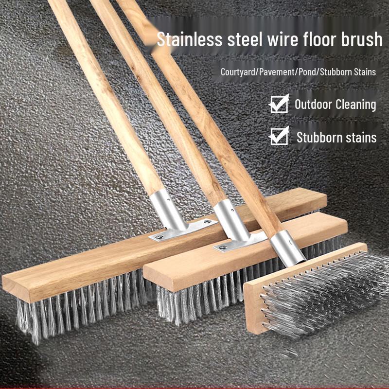 Long-handled Stainless Steel Wire Brush