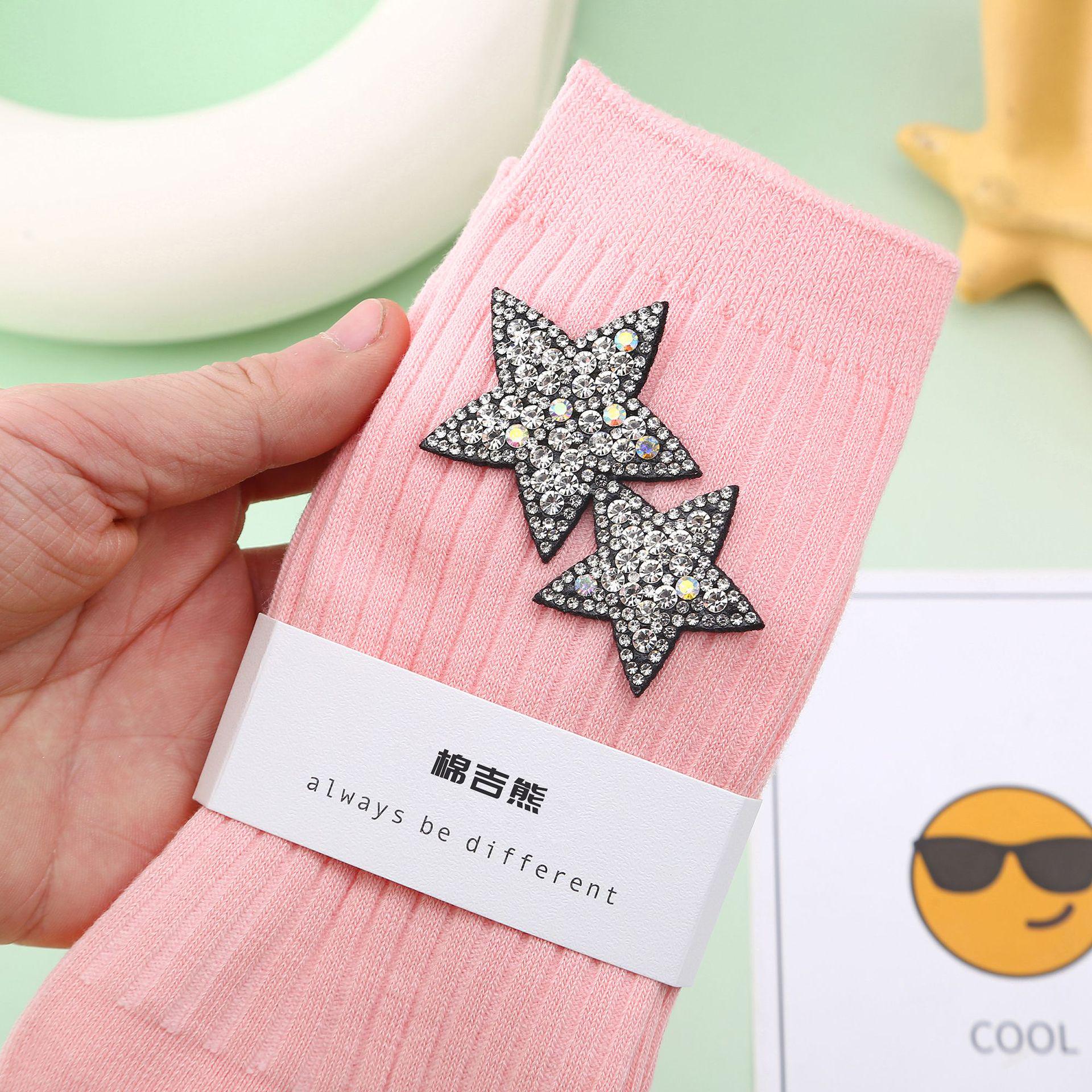 

Корейская мода, модные полусапоги Martin со стразами и блестящими хлопковыми носками для женщин - осенняя коллекция One Size 34-39