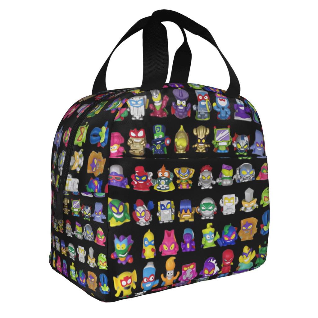 Custom S-Super Z-Zings Cartoon Insulated Lunch Bag for Camping Travel Game Waterproof Thermal Cooler Lunch Box Women Men