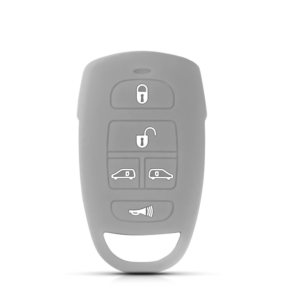 KEYYOU Silicone For Hyundai Entourage Kia Sedona Remote 5 Buttons Key Cover Case Fob 2006 2007 2008 2009 2010 2011 2012 2014