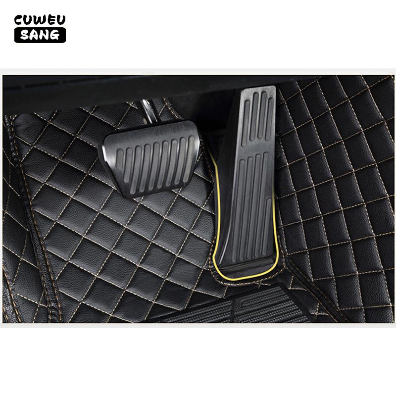 CUWEUSANG Custom Car Floor Mats For Skoda Superb Auto Carpets Foot Coche Accessorie