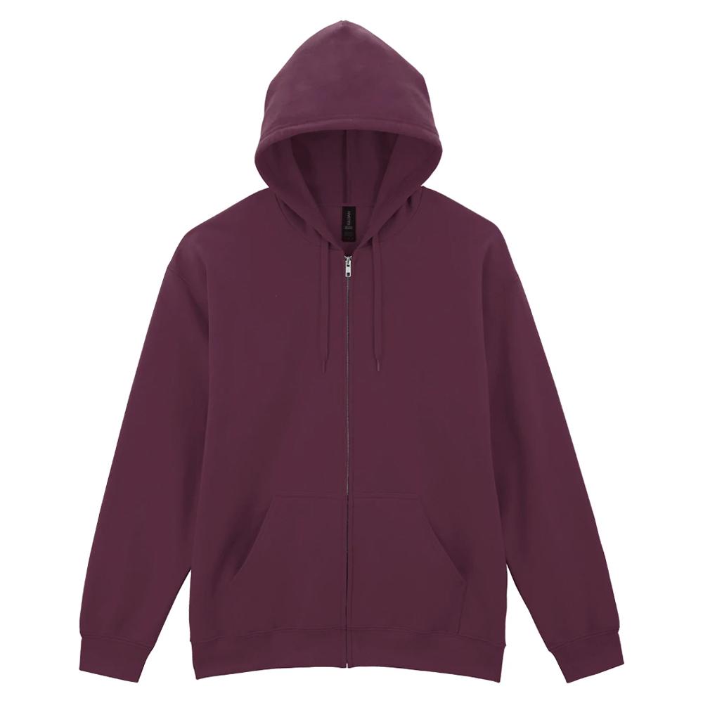 Gildan Mens Softstyle Midweight Full Zip Hoodie