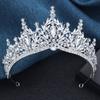 Baroque Bridal Crown Princess Girls Tiaras Birthday Hair Accessory Elegant Wedding Headwear for Brides Headbands