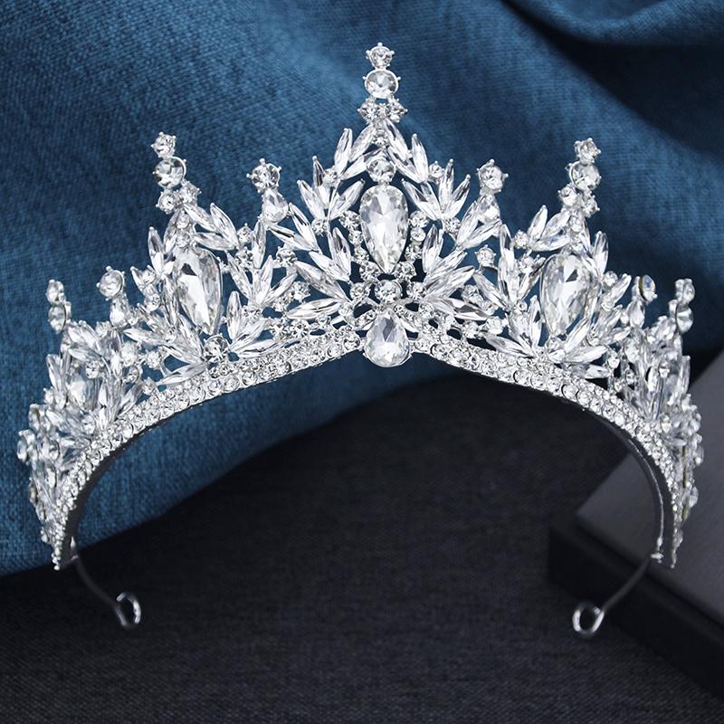 Baroque Bridal Crown Princess Girls Tiaras Birthday Hair Accessory Elegant Wedding Headwear for Brides Headbands