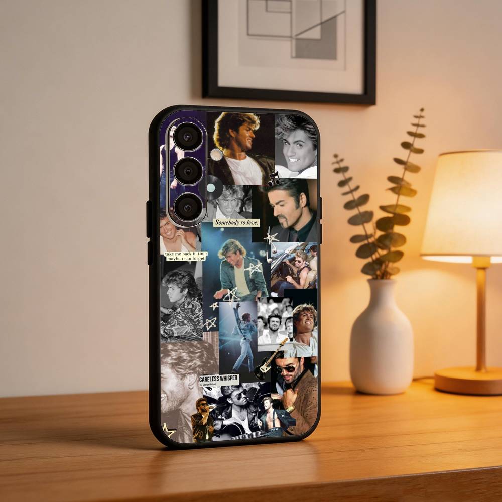 Singer G-George Michael  Phone Case For Samsung  A73,72,71,53,52,51,22,91,80, Soft Black Cover