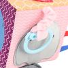 Baby Soft Cube Soothing Hand Rattle Ball Soft Rich Colors Baby Cloth Activity Toy for Crib