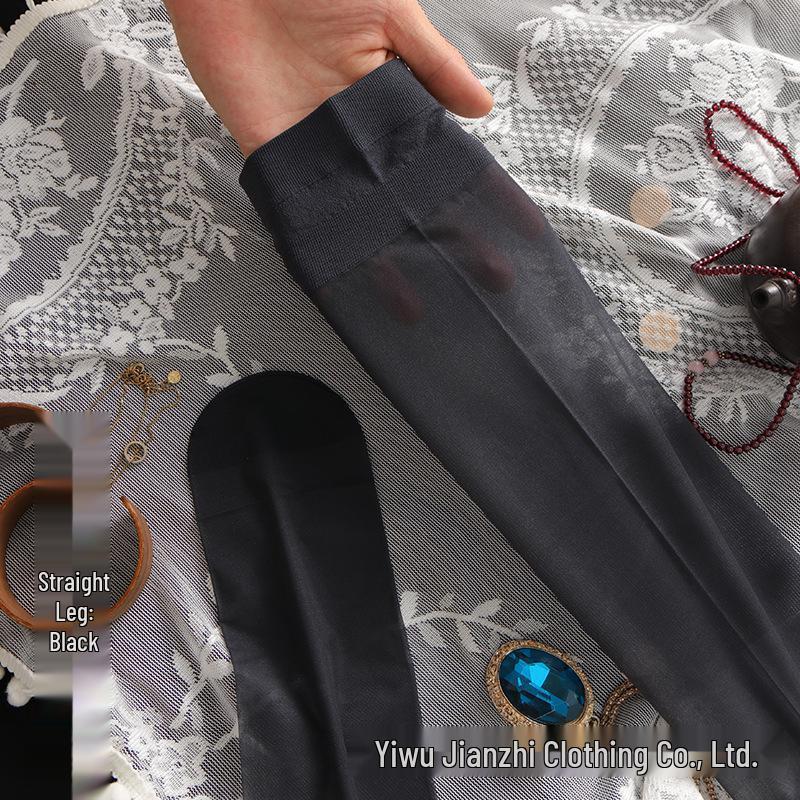 Women's Ultra-Thin Over-the-Knee Cut-to-Fit Thigh-High Stockings with Non-Slip Heel for Beautiful Legs