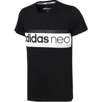 Neo Running Casual Sports Round Neck Short Sleeve T-Shirt Men Tops Black CV9353