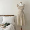 Nordic Simple Florist Apron Cotton Linen Gardening Coffee Shops Kitchen Aprons For Cooking Baking Restaurant Apron Pinafore