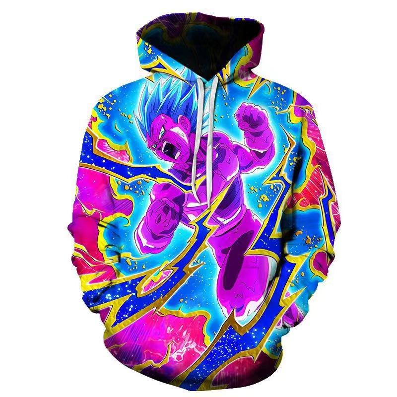 Dragon Ball 3D Printed Sweater Hooded Autumn Clothing for Men and Women Same Style 2024 Cartoon Anime Clothes and Jackets Trendy
