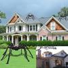 Scary Black Spider With Long Hairy Legs For Spooky Halloween Indoor Outdoor Decor