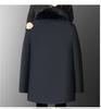2024 Winter Fleece-Lined Dad's Warm Cotton Jacket for Men: Loose Fit, Mid-Length, Ideal for Middle-Aged and Elderly