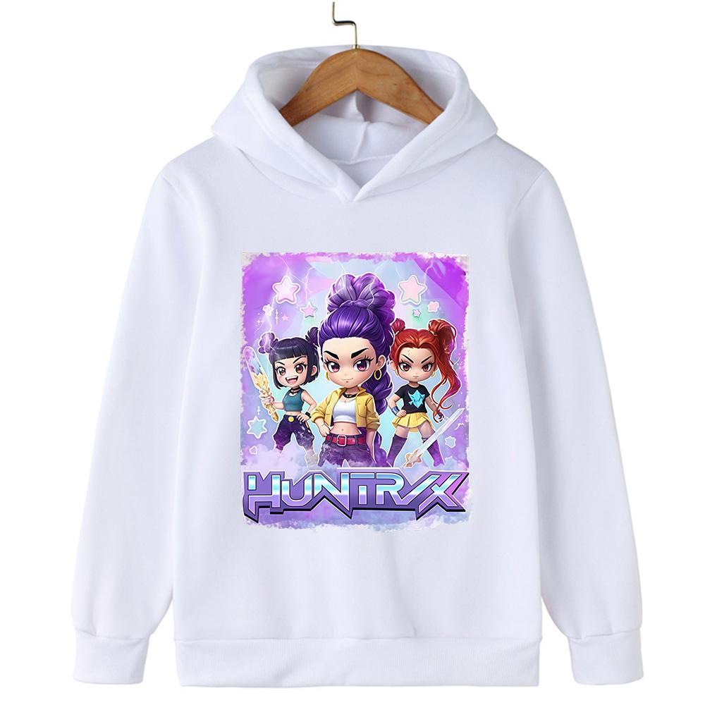 Sudadera con capucha infantil de otoño/invierno con estampado de grupo femenino de K-Pop, sudadera deportiva de corte holgado.