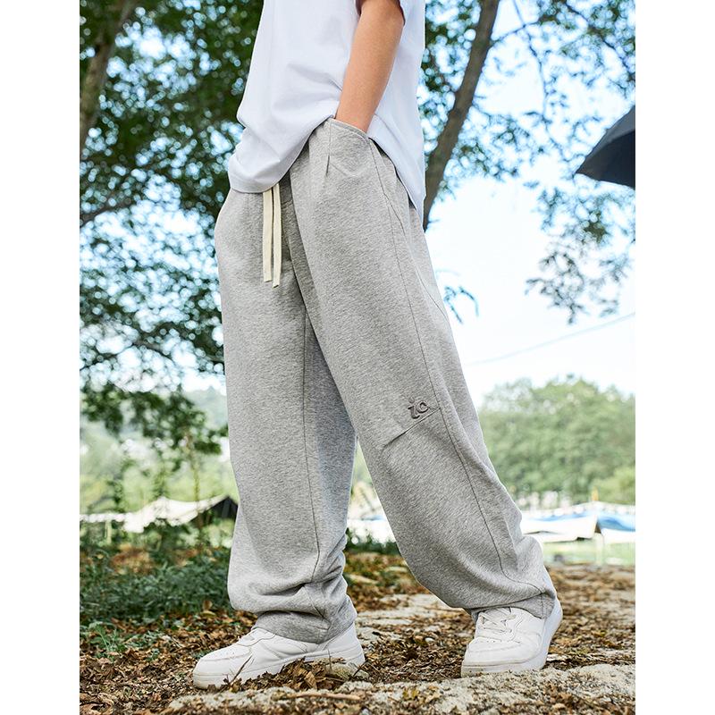 

iC Trendy Boys Sweatpants: Exquisite Embroidered Knit, Medium & Large, 2025 Collection 150cm серый