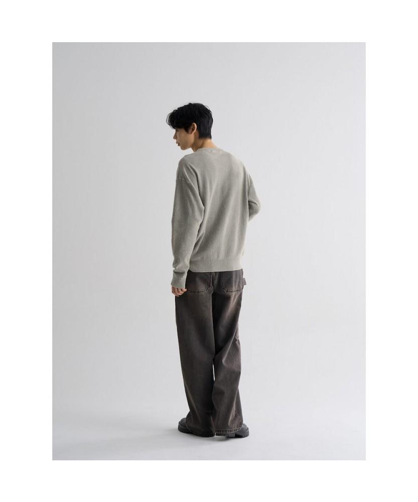 8seconds Boucle Dyed Round Knit Khaki