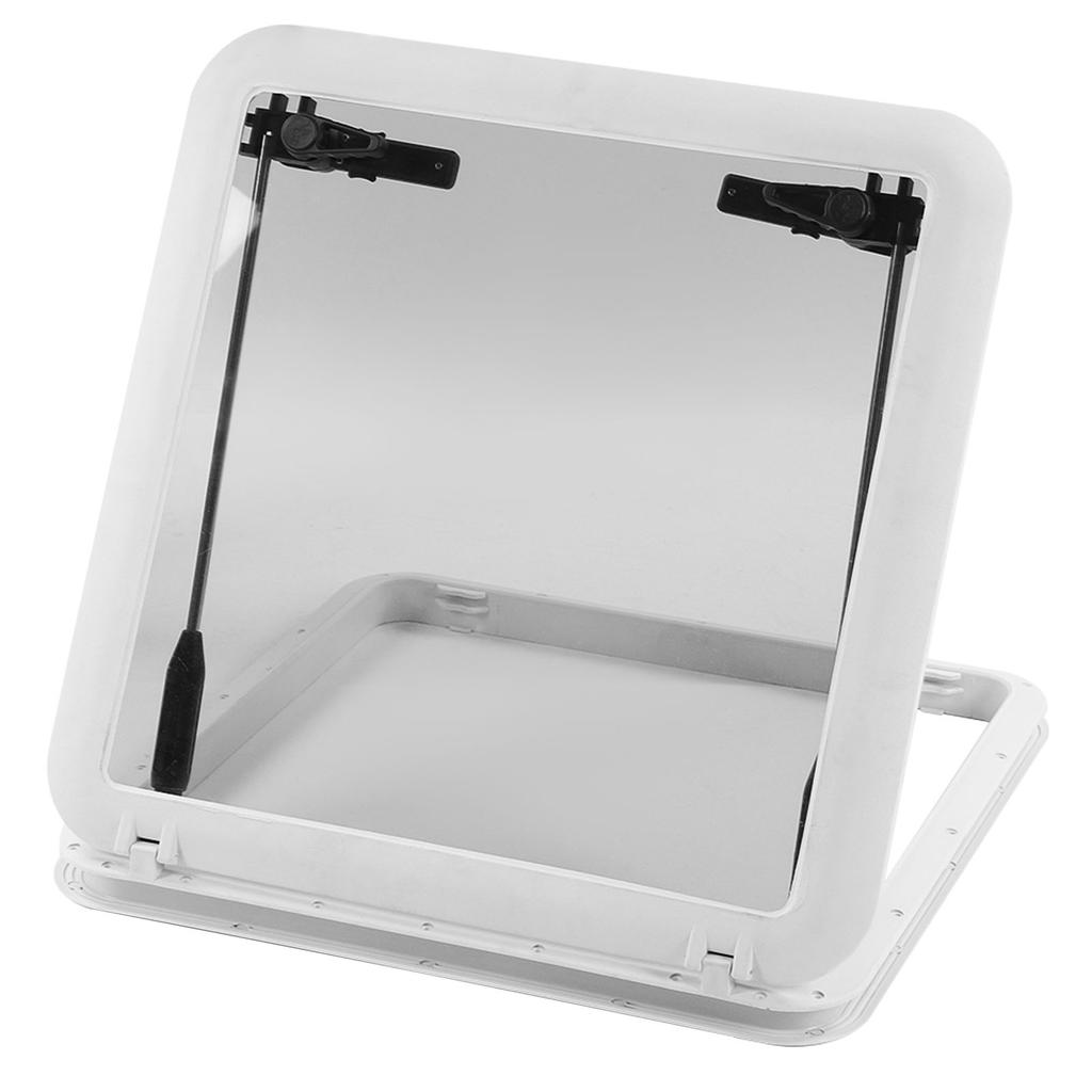 Boat Porthole L565 W565mm UV Resistant Waterproof Push Out Square Deck Hatch Window for Marine Yacht RV