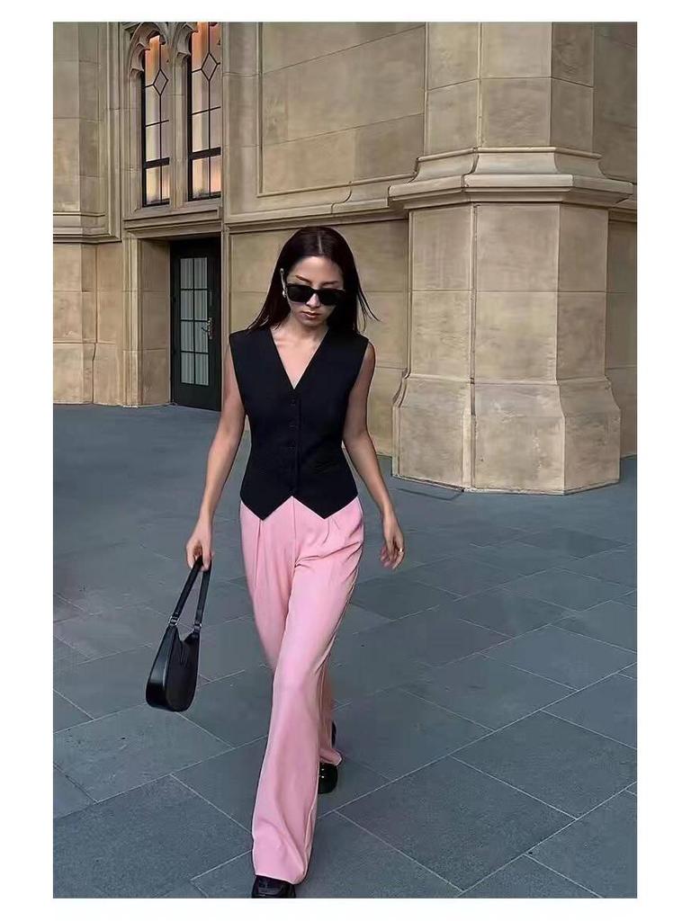 Women's Slim Autumn Layered Sleeveless Vest Tank Top