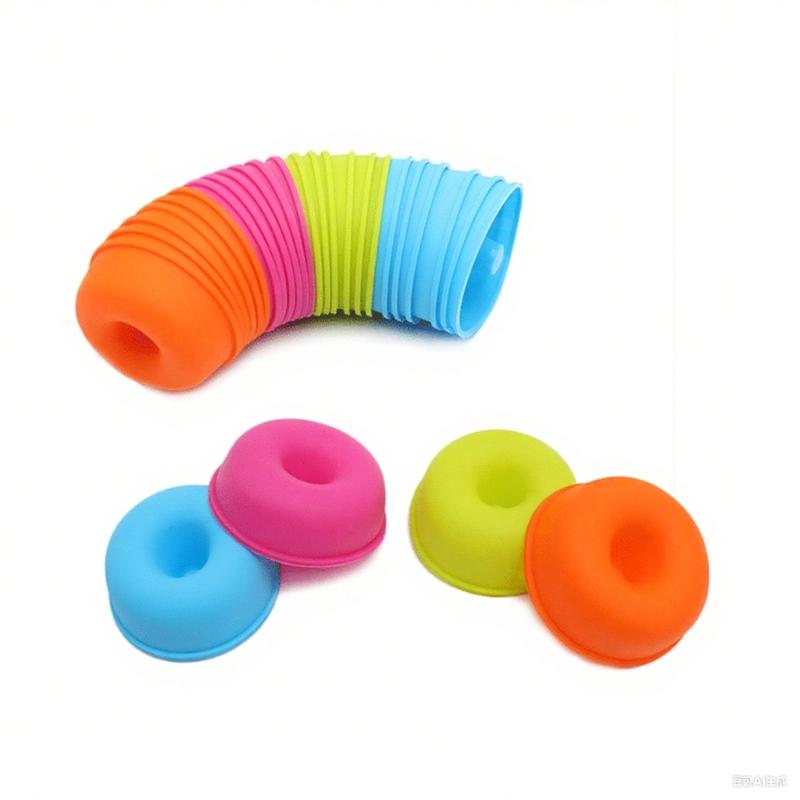 Set of 24 Reusable Silicone Cupcake Liners Nonstick Flexible Cake Molds Multipled Color Bakewares for Dessert