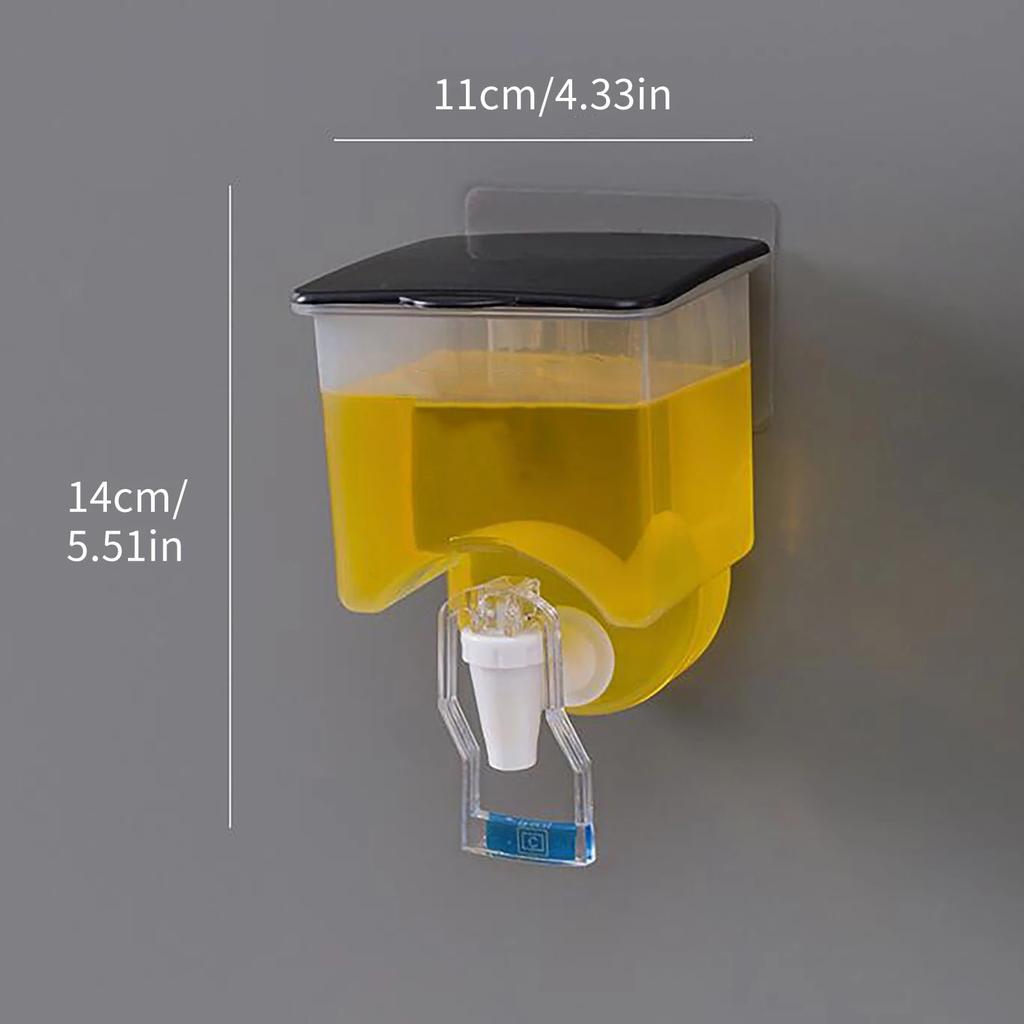 Kitchen Wall-mounted  Storage Liquid Seasoning Tank Automatic Seasoning Bottles Oil Vinegar Dispenser Storage Containers