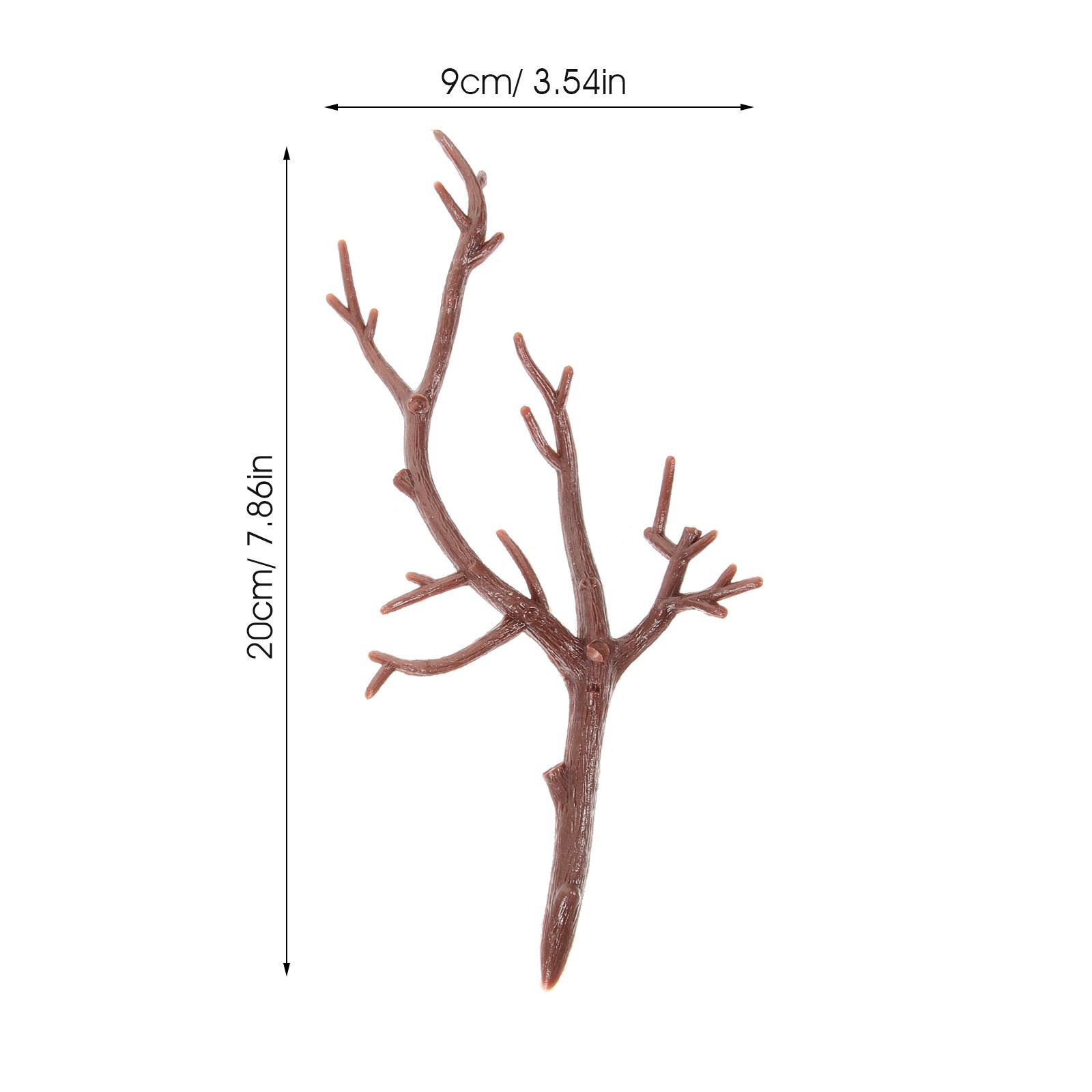 

10Pcs Plastic Branch Decors Artificial Antler Shaped Twigs for Centerpiece Decoration Outdoor Indoor Event Setup 12X6X1CM