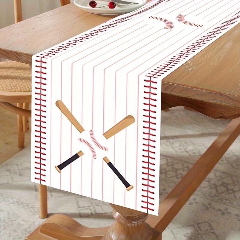 Golf Club & Ball Pattern Table Runner, Sports - style Dining Table Decor for Home, Party Women's clothing