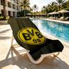 Borussia Dortmund Print Beach Towel Design, Soft, Lightweight. for Home Bathroom, Spa, Pool, Yoga, Surfing, Camping, Gift for Family, Friend
